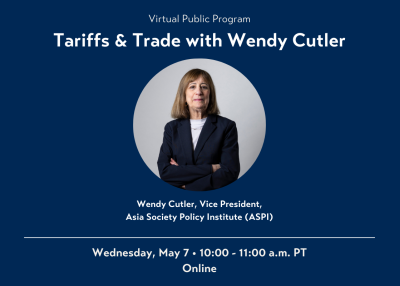 Image of Wendy Cutler with event details included.
