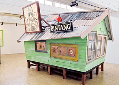 YNG, Bintang House, 2008. Installation, Cemeti Art House, Yogyakarta, Indonesia.Â 