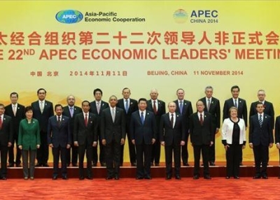 APEC leaders gather in Beijing for the 2014 conference. (APEC Secretariat)