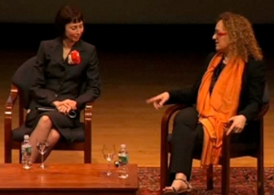 Asia Society Museum Director Melissa Chiu with Carolyn Cristoff-Bakargiev.