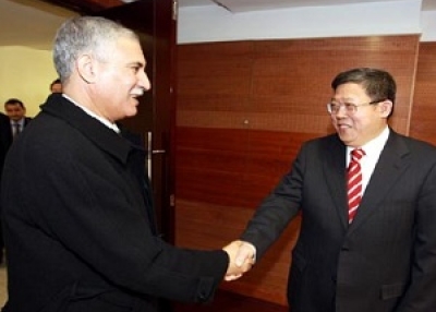 Chong Quan (right), vice minister of China's MOFCOM.