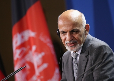 Afghan President Ashraf Ghani speaks to the media with German Chancellor Angela Merkel (not pictured) following talks at the Chancellery on December 5, 2014 in Berlin, Germany. (Sean Gallup/Getty Images)