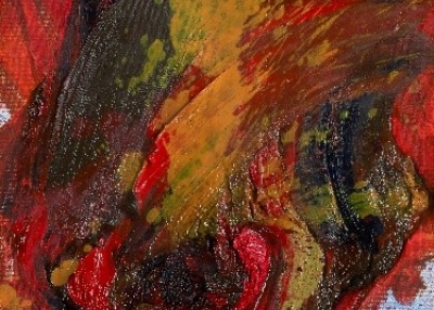 Kazuo Shiraga (1924–2008)  You 1992 Oil on canvas H. 45.5 cm x W. 33.3 cm Whitestone Gallery, Tokyo and Hong Kong