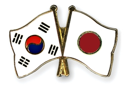 Crossed Flag Pins South-Korea-Japan (www.crossed-flag-pins.com)