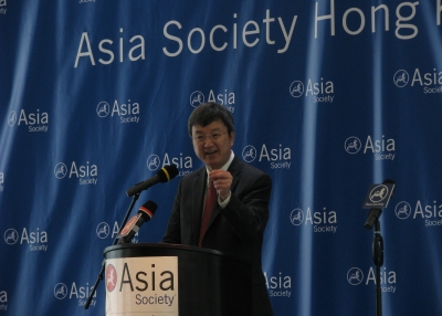 Deputy Managing Director of the International Monetary Fund Zhu Min in Hong Kong on March 19, 2012. (Asia Society Hong Kong)