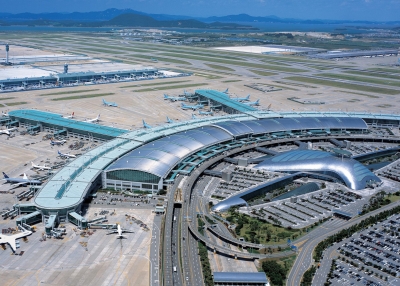 Incheon International Airport in South Korea. 