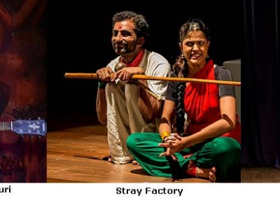 L-R Amit Chaudhuri, Stray Factory & NH7 - Contemporary Dance Troupe