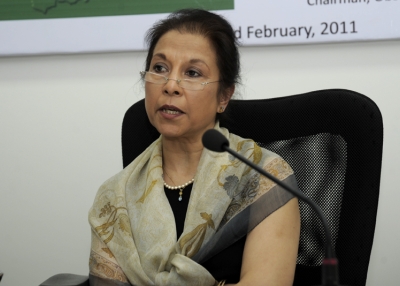 Farzana Shaikh discusses recent developments in Pakistan in Mumbai on February 22, 2011. (Asia Society India Centre)