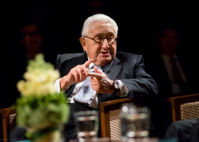 Dr. Henry A. Kissinger speaking at Asia Society Texas Center on March 14, 2013.
