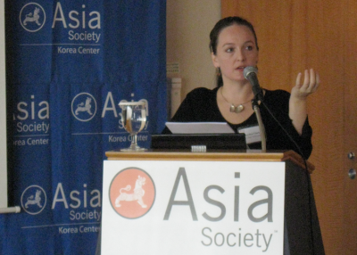 Dr. Jocelyn Clark, shown here in Seoul on Sept. 19, 2010, is trying to revive Korean traditional music in its homeland. (Asia Society Korea Center)