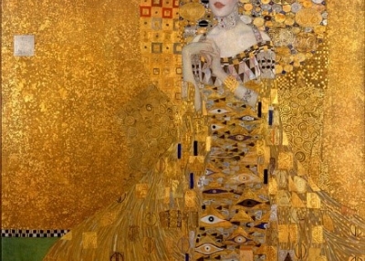 Gustav Klimt,  Portrait of Adele Bloch-Bauer I, 1907  Oil, silver and gold on canvas Neue Galerie, New York.  Reclaimed in 2006.