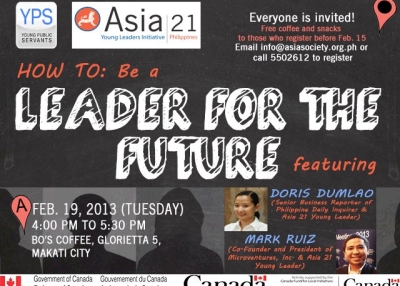 Asia 21 Discussion Series: Leaders for the Future