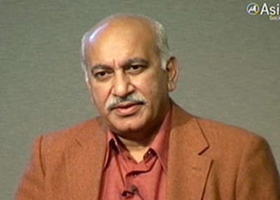 Journalist M.J. Akbar is also an author and has been a senior fellow at the Brookings Institution since April 2007.  