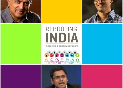 Clockwise From Top: Nandan Nilekani, Viral Shah, Reuben Abraham and 'Rebooting I