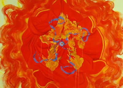RedIstanbul, Oil on Canvas, 63in x 59in (160cm x 149.8cm), 2008
