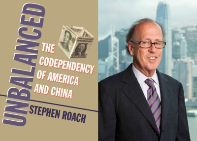 "Unbalanced: The Codependency of America and China" (Yale University Press, 2014) by Stephen Roach (R).