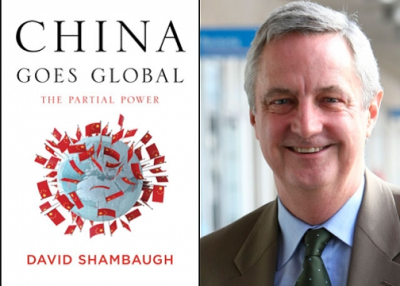 "China Goes Global" (L) by David Shambaugh (R)
