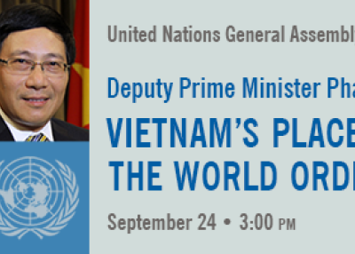 H.E. Pham Binh Minh, Deputy Prime Minister and Foreign Minister of Vietnam.