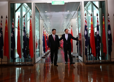 Australian Prime Minister Tony Abbott and Chinese President Xi Jinping at the Australian Parliament in November 2014/Image courtesy of Prime Minister's Office 