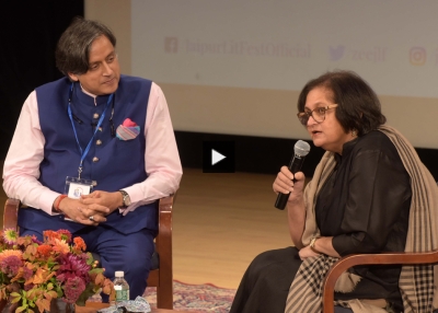 Shashi Tharoor and Namita Gokhale