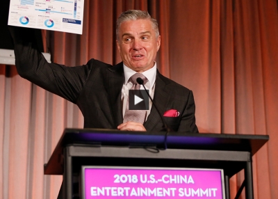 Michael Ellis at 2018 U.S.-China Entertainment Summit.