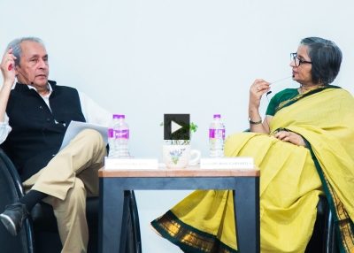 Dr. Jyotindra Jain and Dr. Annapurna Garimella in conversation.