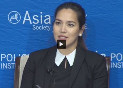 Natashya Gutierrez of VICE Media Asia speaks at Asia Society