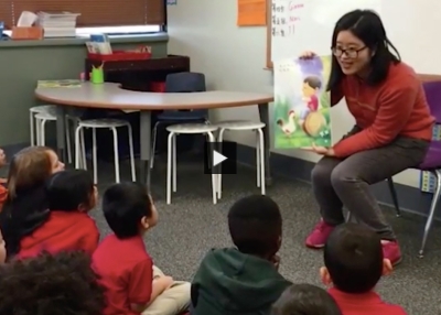 Wenfei Wang's Story Time With Second Graders in Chinese Novice-High Immersion Class