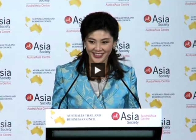 Thai PM Yingluck Shinawatra in Sydney (Complete)