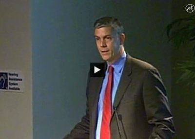 Arne Duncan: Education Is the New Currency