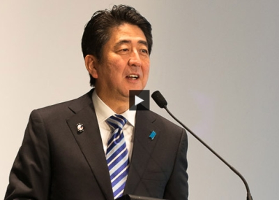 Japan PM Shinzo Abe Addresses Asia Society Australia