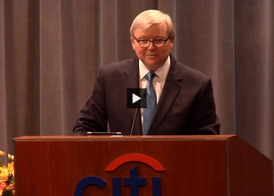 Kevin Rudd Discusses Alternative Futures for U.S.-China Relations at Foreign Policy Association