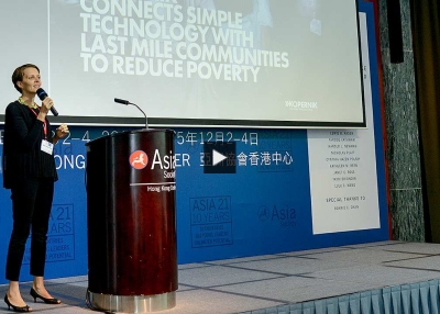 Asia 21: Ewa Wojkowska on Making Affordable Technologies Accessible to the Last Mile