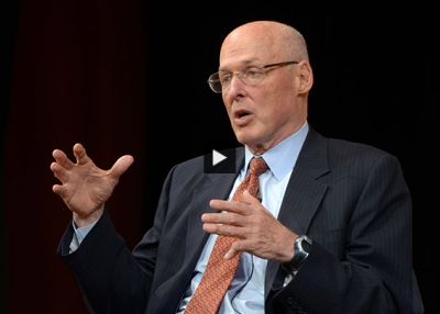 Henry Paulson: A Chinese Financial Crisis Could be Mitigated By Allowing More Economic Competition