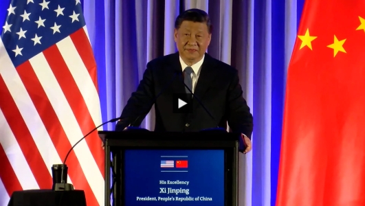 Chinese President Xi Jinping Speaks at APEC 2023 in San Francisco
