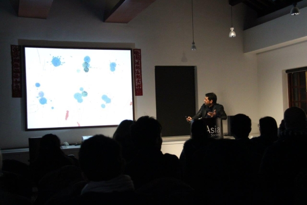 Pakistani artist Imran Qureshi in "From Tradition to Contemporary: Imran Qureshi and Aisha Khalid", February 14, 2014