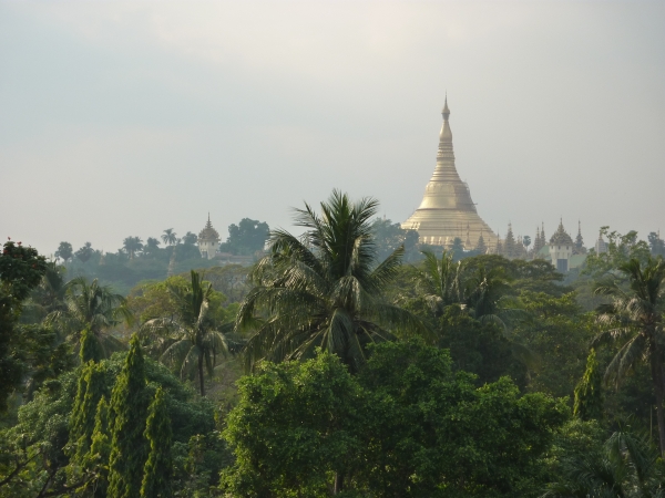 View of Shwedagon Pagoda in Yangon. (Debra Eisenman)