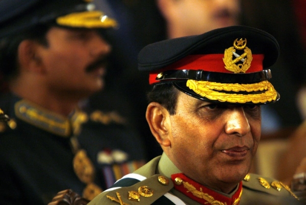 Pakistani army Chief General Ashfaq Kayani takes his seat for the official oath-taking ceremony of new prime minister, Yusuf Raza Gillani, at the Presidency on March 25, 2008, in Islamabad, Pakistan. This month, Kayani has been granted a three-year extension as Army Chief by Gillani. (Photo Warrick Page/Getty Images)