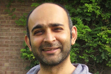 Novelist Mohsin Hamid in Lahore, summer 2011.