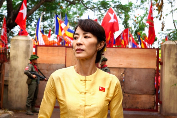 Michelle Yeoh stars as Aung San Suu Kyi in Luc Besson's The Lady (2011). (Cohen Media Group)