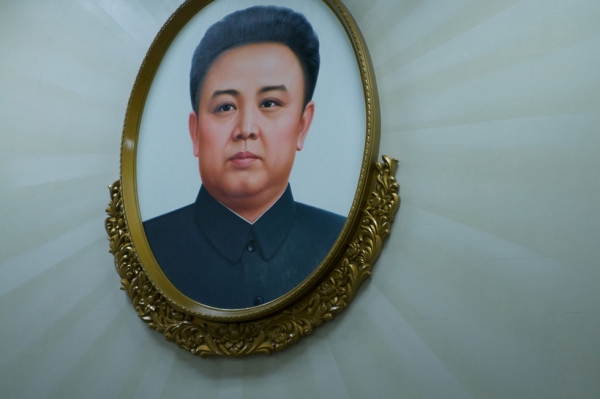 A portrait of the late Kim Jong Il in Pyongyang, North Korea. (Joseph A Ferris III/Flickr)
