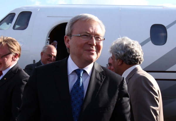 Kevin Rudd, Foreign Minister of Australia. (Mahmud Turkia/AFP/Getty Images)