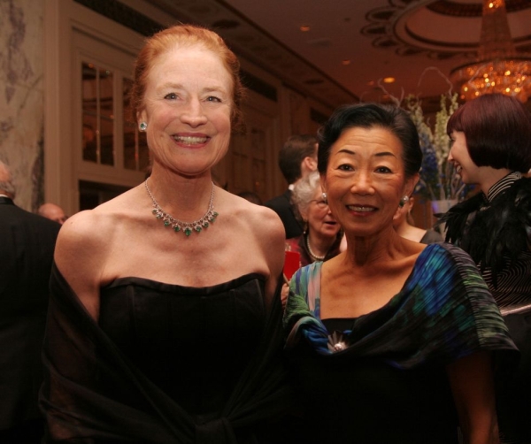 Asia Society Co-Chair Henrietta Fore and Asia Society Trustee Lulu Wang, founder of Tupelo Capital Management. (Noopur Agarwal)