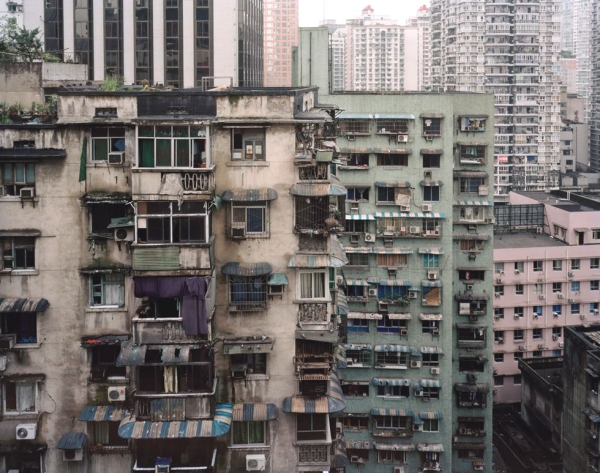 Apartment buildings in Chongqing. (Bo Wang)