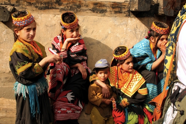 Kalash children in Bumburait.  (Manal Khan/Flickr)