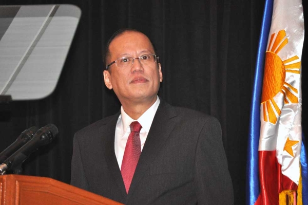 President Aquino delivering the keynote at the Asia Society Australia / Australia Philippines Business Council Dinner in Sydney on October 25, 2012. (Ian Lever)