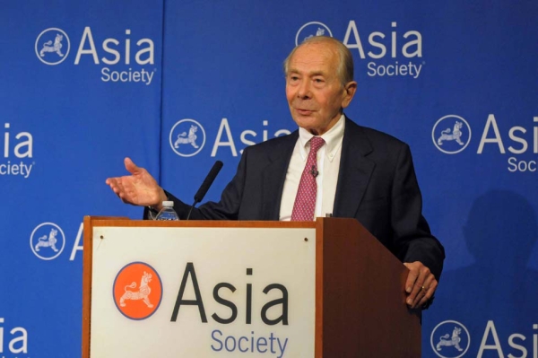 Former Chairman and CEO of American International Group Maurice "Hank" Greenberg discussed his new book "The AIG Story" at Asia Society New York. (Elsa Ruiz/Asia Society)