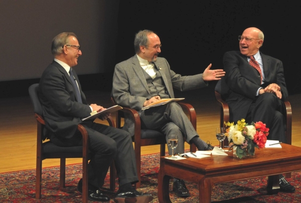 L to R: David Ignatius, Amb. Mohammad Khazaee, and Amb. Thomas Pickering at Asia Society New York on Feb. 20, 2013. (Elsa Ruiz/Asia Society)