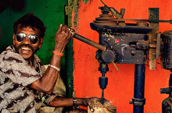 "Finding Joy at Work" — Royapuram, Tamil Nadu. (Rakesh Vijayan)