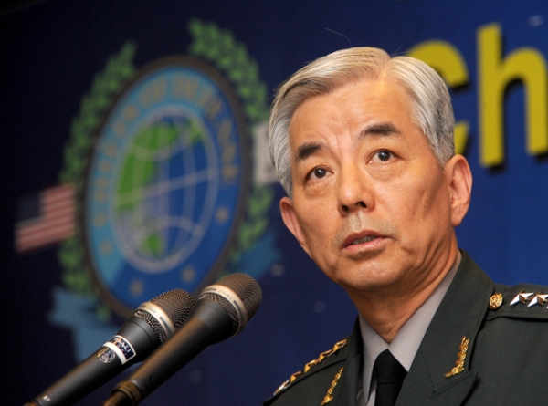 South Korean General Min-Koo Han delivers a speech during the 13th Asia-Pacific Chief of Defense Meeting (CHOD) press conference in Seoul in October, 2010. (Park Ji-Hwan/AFP/Getty Images) 